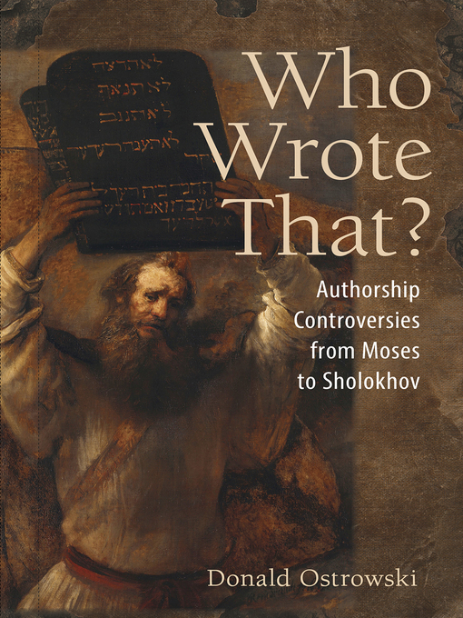 Title details for Who Wrote That? by Donald Ostrowski - Available